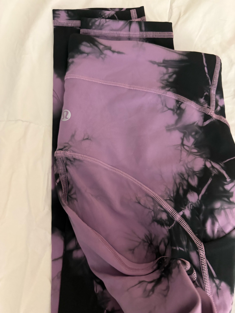 lululemon athletica Purple & Black Tie-Dye Leggings